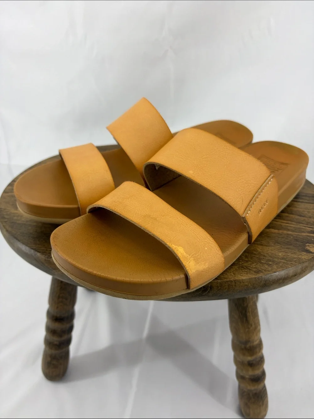 Reef Cushion Vista 2 Strap Slide Sandals, sz 7